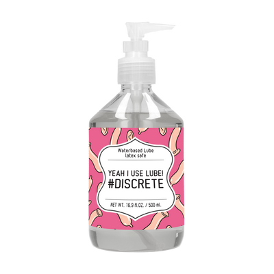 Ja Ich Verwende Gleitmittel #Diskret - Wasserbasiertes Gleitmittel - 17 fl oz / 500 ml