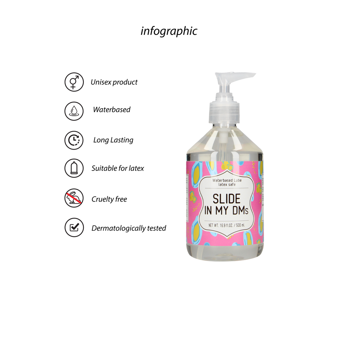 Slide In My DMs - Wasserbasierte Gleitmittel - 17 fl oz / 500 ml