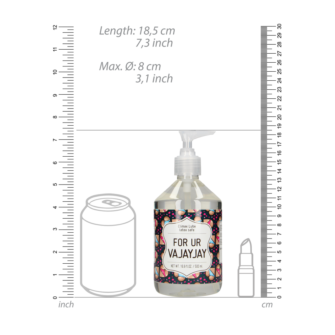 Für Ur Vajayjay - Wasserbasiertes Gleitmittel - 17 fl oz / 500 ml