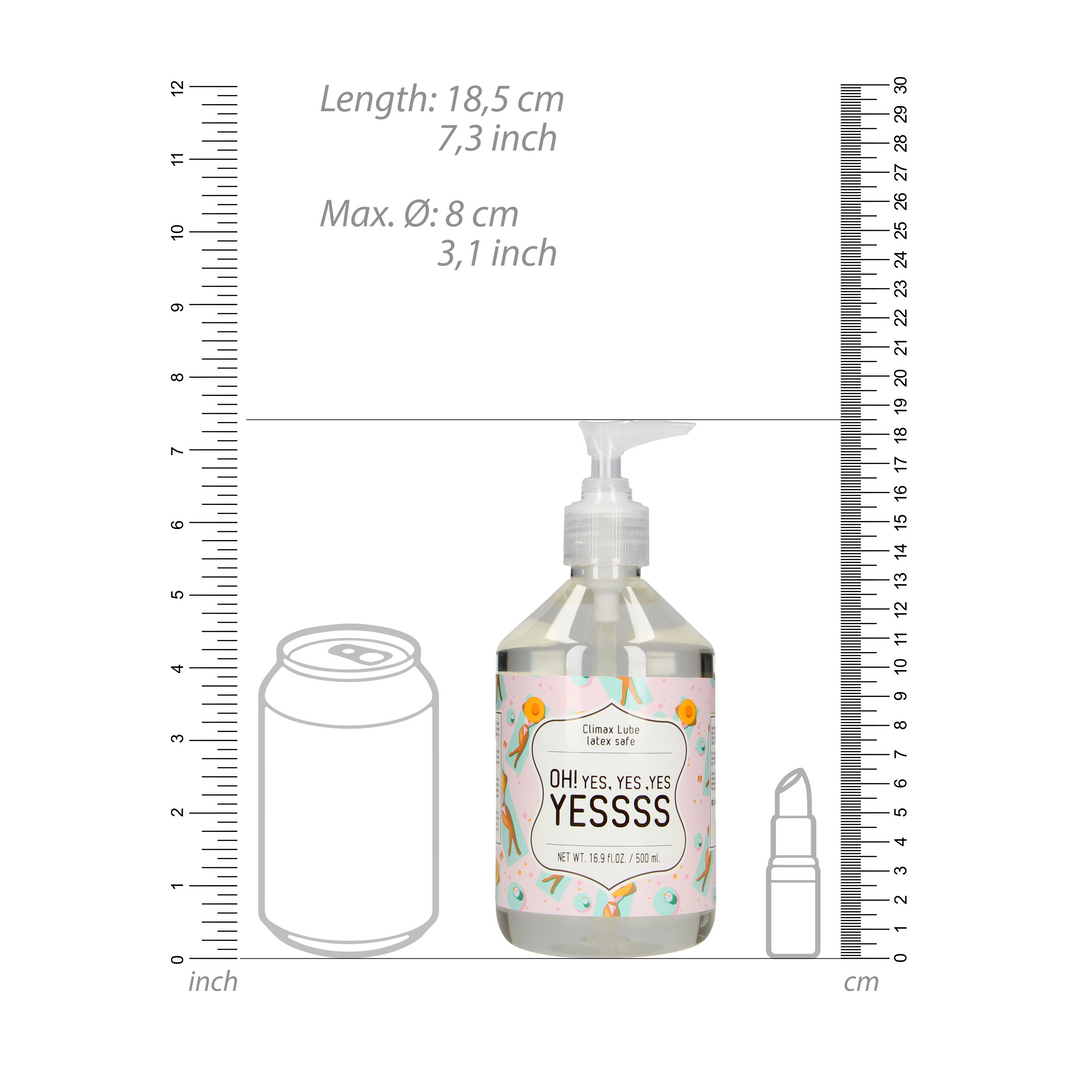 Climax Wasserbasierte Gleitmittel - OH Ja. Ja. Ja. JAAASS - 17 fl oz / 500 ml