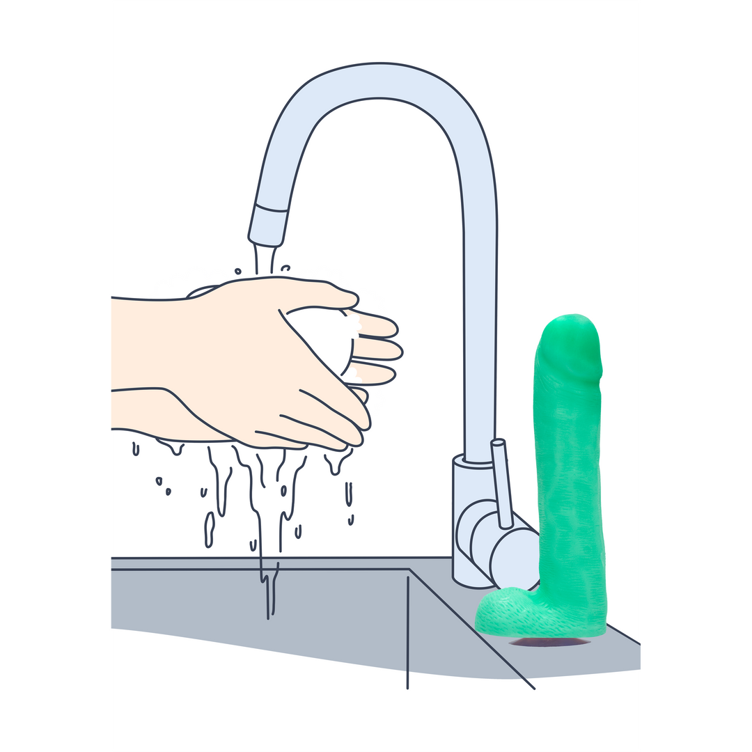 Leuchtende Dicky-Seife mit Bällen