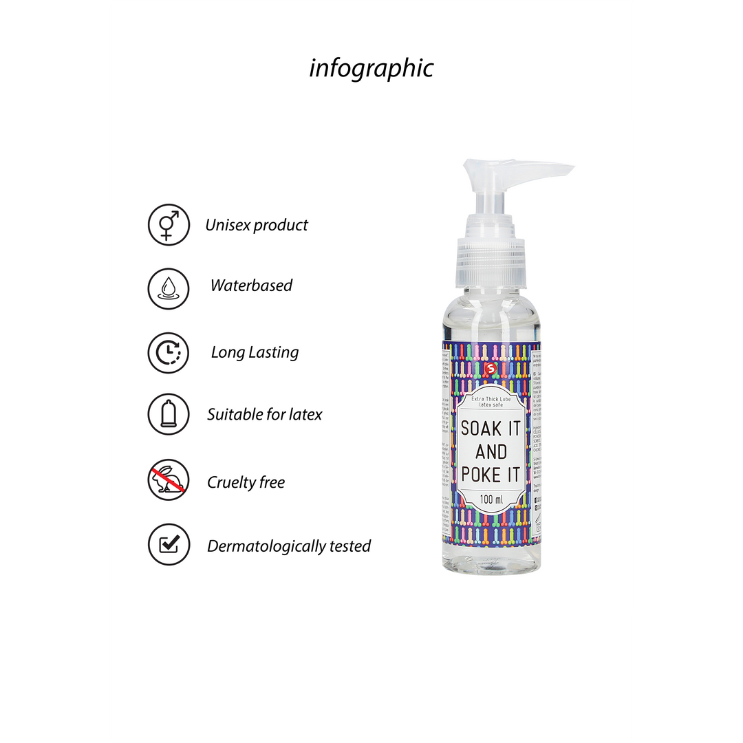 Soak It And Poke It - Extra Dickes Gleitmittel - 3 fl oz / 100 ml