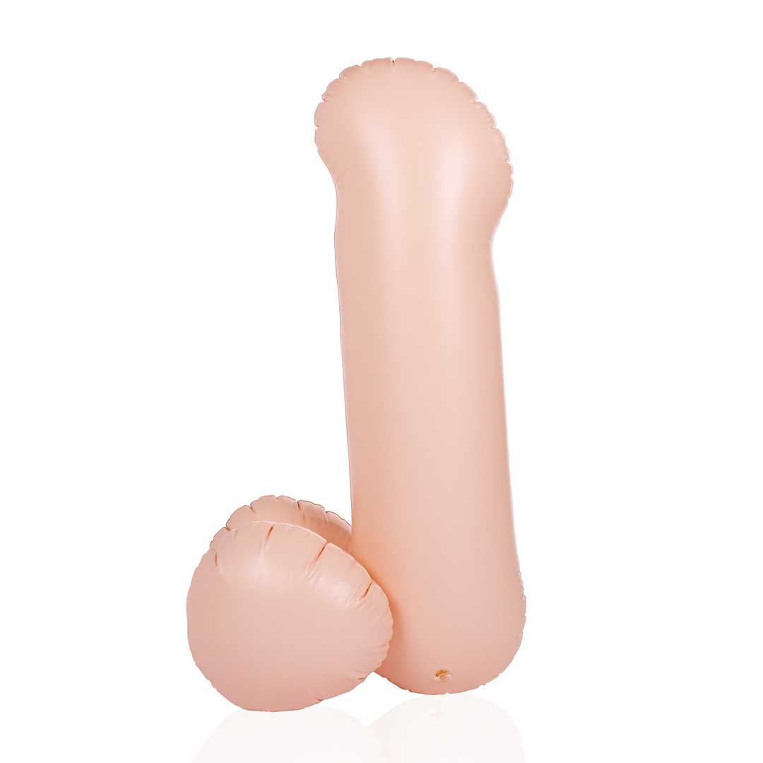 Aufblasbarer Schwanz - 32''/ 80 cm - Hautfarben
