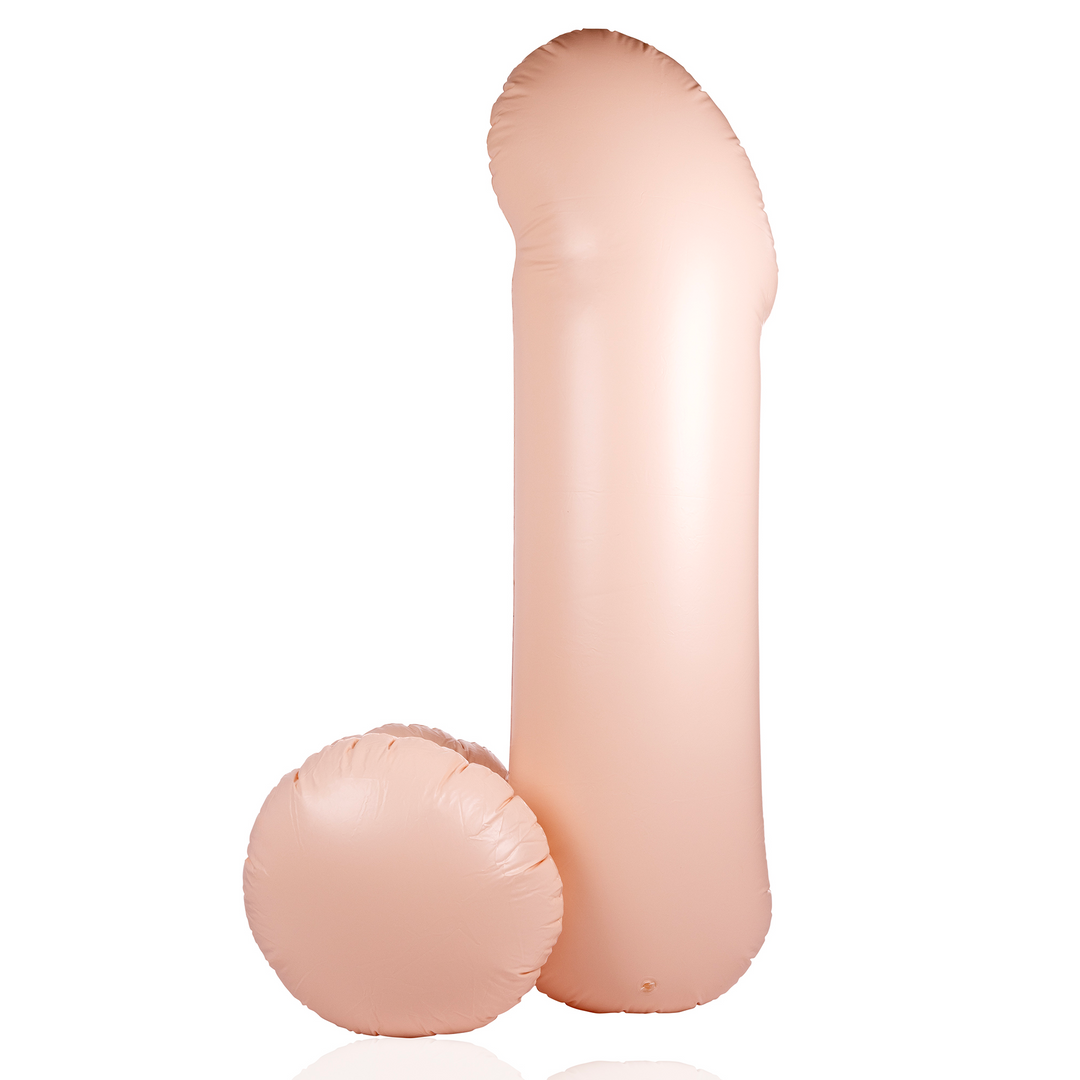 Aufblasbarer Schwanz - 55''/ 140 cm - Hautfarben