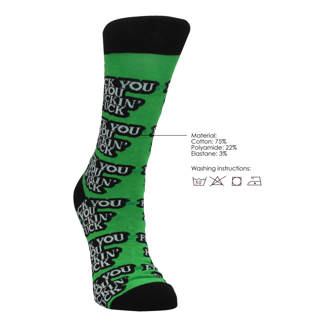 Fuck You Socken - US Größe 2-7,5 / EU Größe 36-41