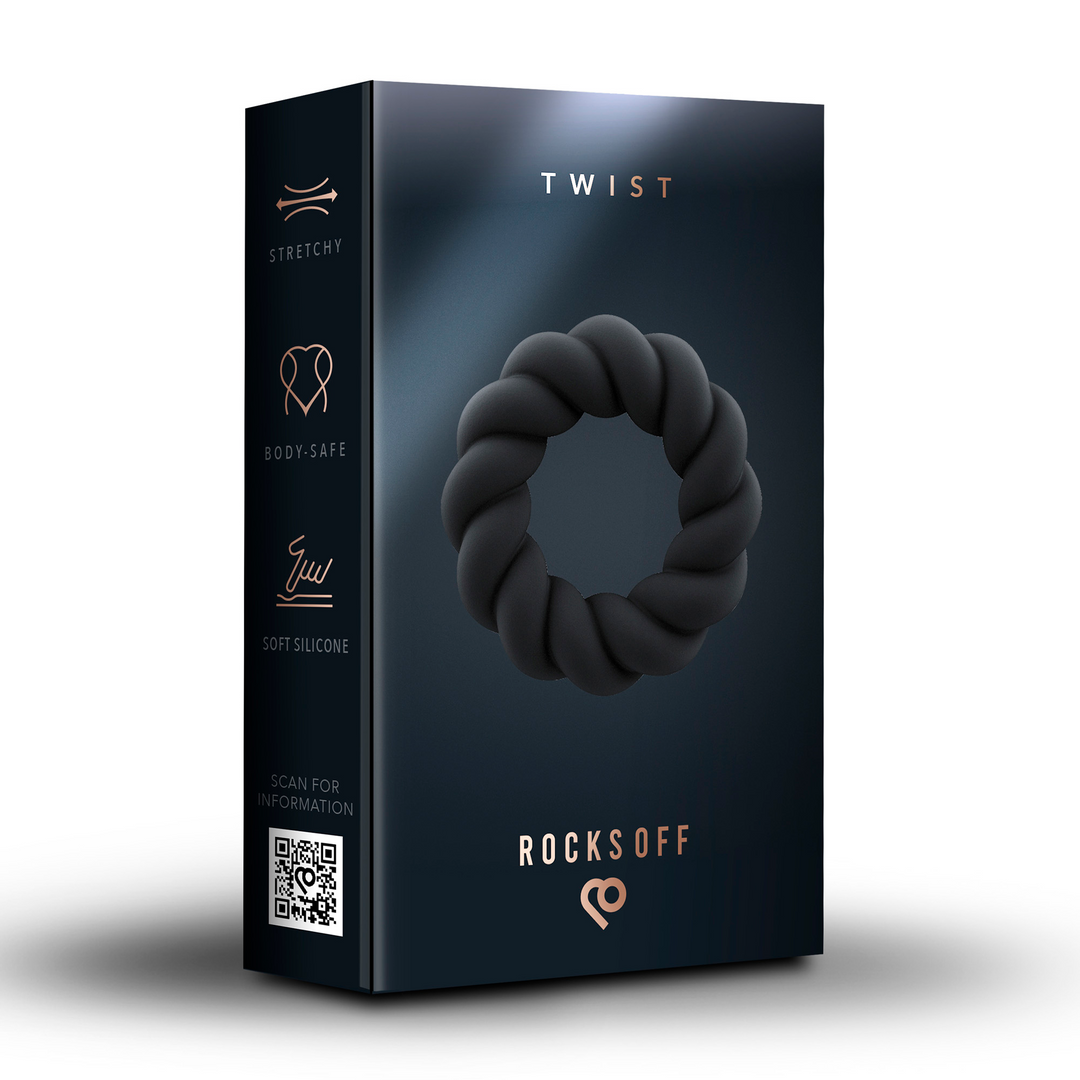 Twist - Non-Vibrating Cockring - Schwarz