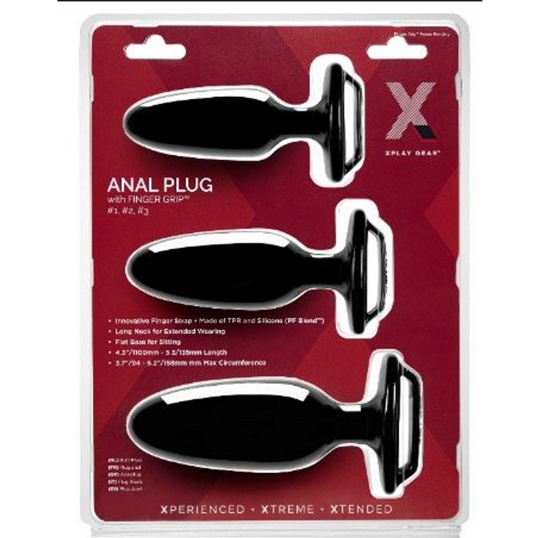 Finger Grip Plug Starter Kit - Butt Plug Kit mit Finger Grip