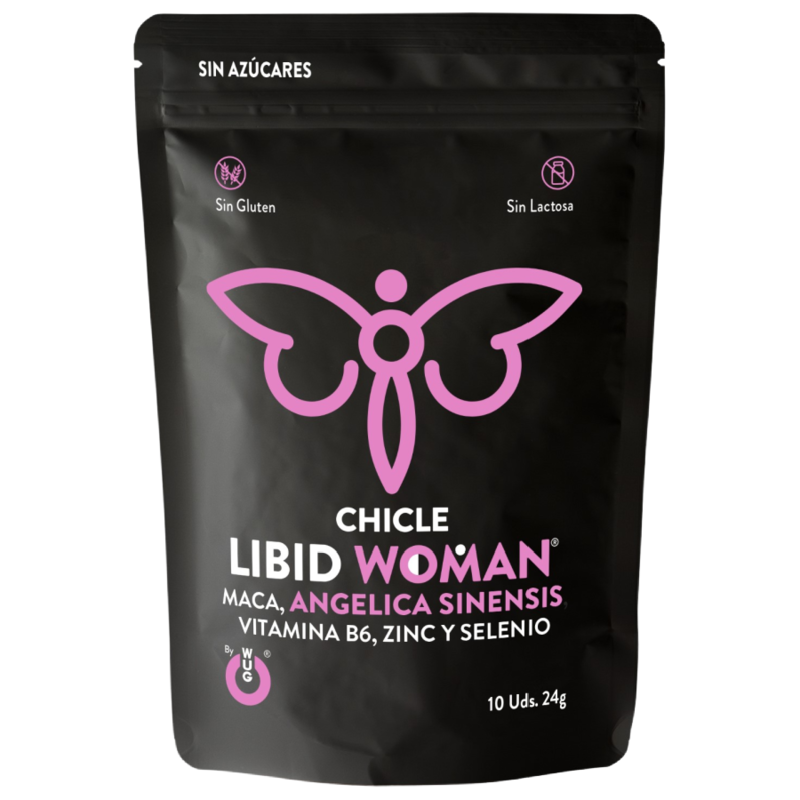 WUG LIBID WOMAN – Funktioneller Kaugummi mit Maca, Ginseng und Zink zur Steigerung der weiblichen Vitalität