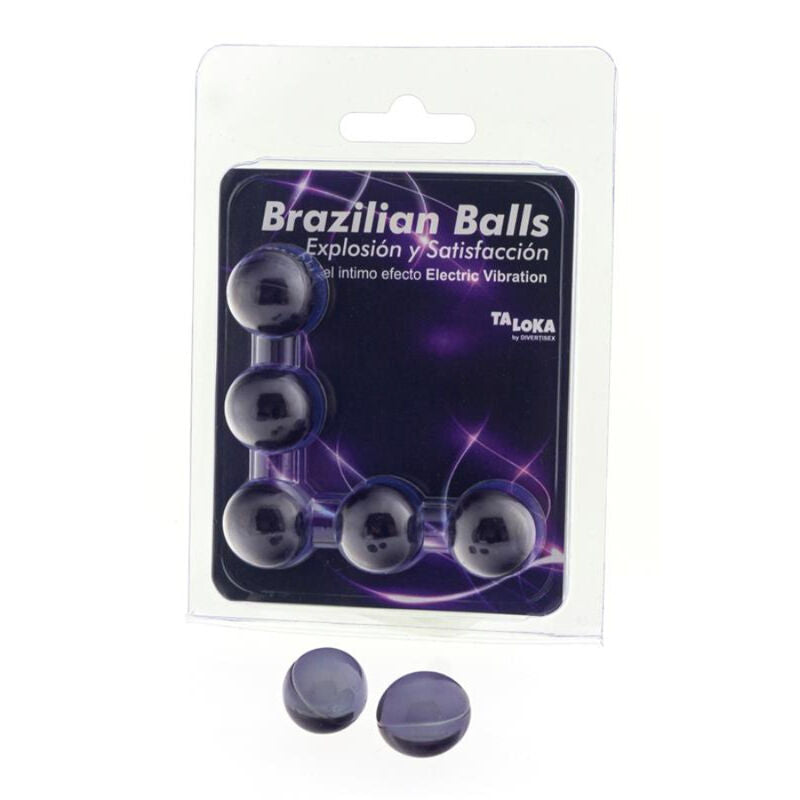 Taloka – 5 Brasilianische Bälle, Elektrischer Vibrationseffekt, Aufregendes Gel