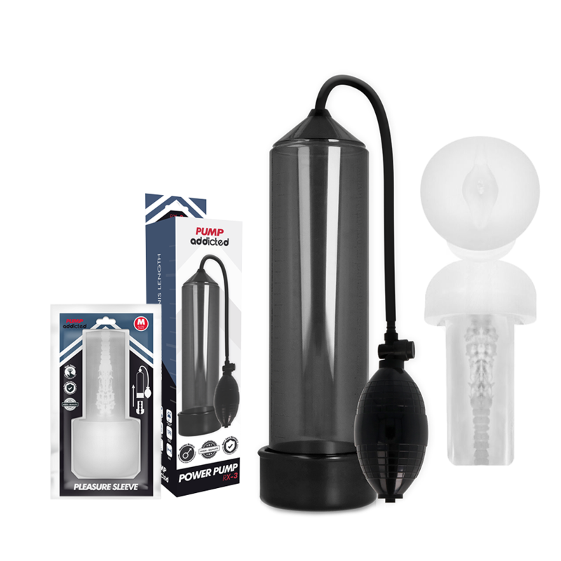 PUMP ADDICTED - RX3 BLACK MIT PLEASURE SLEEVE