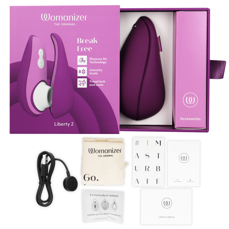 Womanizer – Liberty 2 Klitorisstimulator & Saugrohr Violett