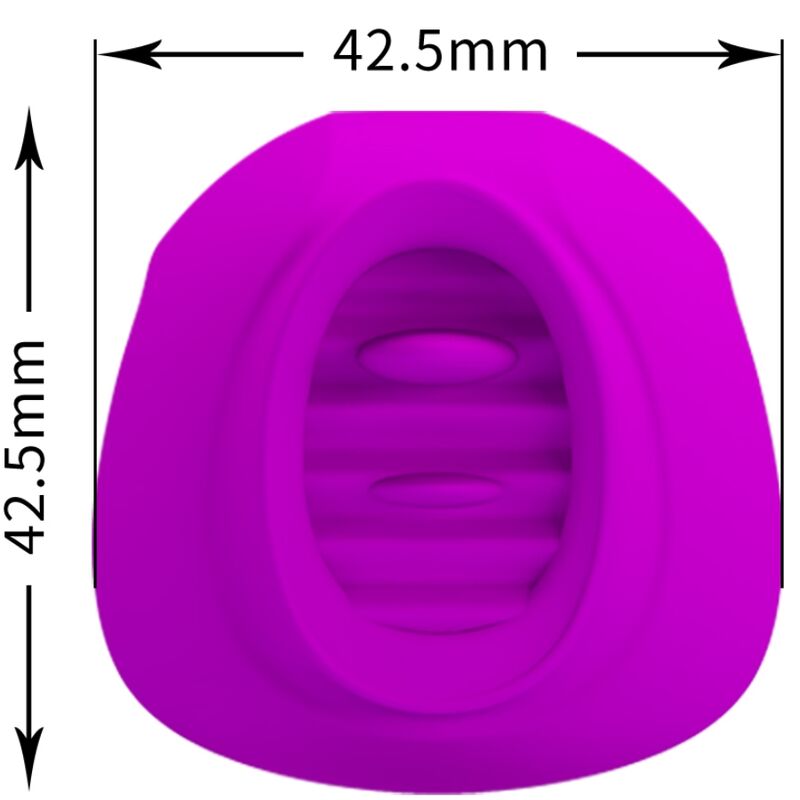 PRETTY LOVE - ESTELLE ZUNGEN-KLITORIS-STIMULATOR 12 VIBRATIONEN LILA