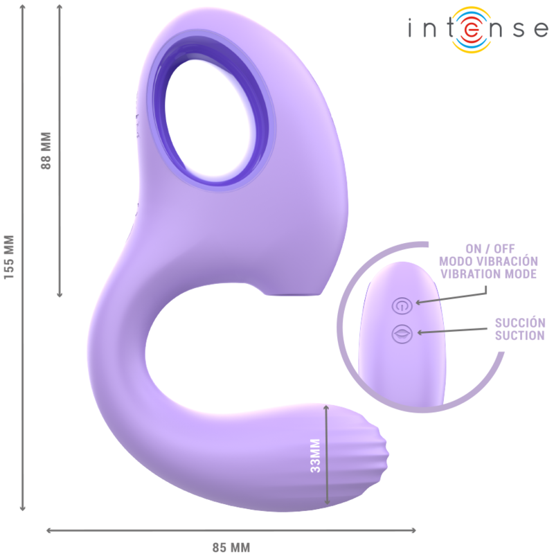 INTENSE - BAXTER VIBRATOR & STIMULATOR VIOLETT