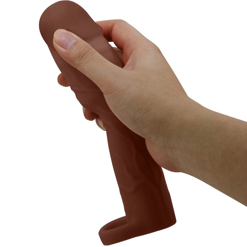 PRETTY LOVE - GERD PENISHÜLLE MIT 7,6 CM VERLÄNGERUNG MULATTE