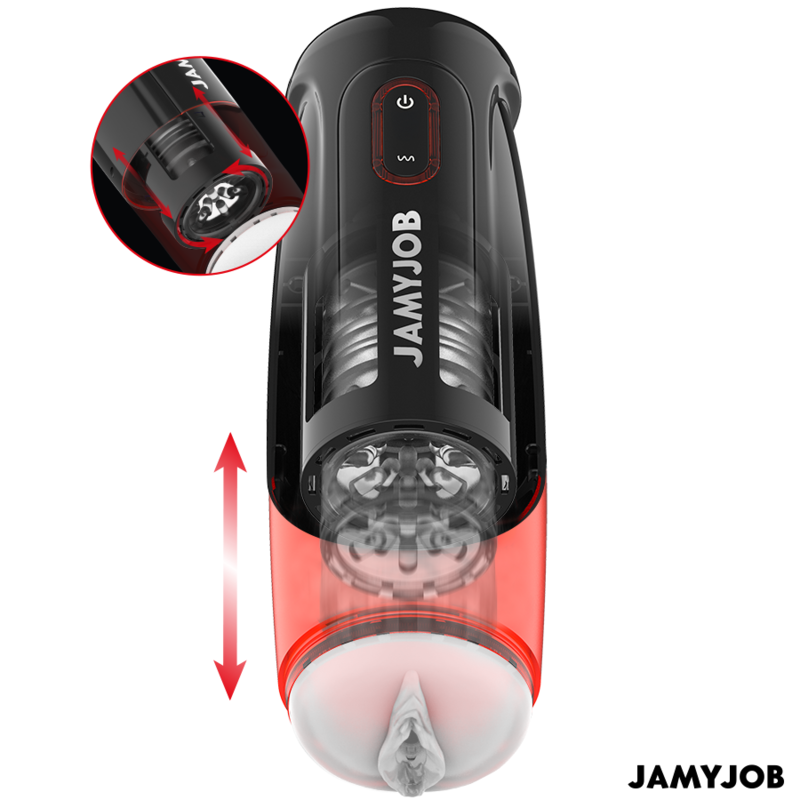 JAMYJOB - STORM AUTOMATISCHER VAGINA-MASTURBATOR 10 ROTATIONS- UND STOSSMODI
