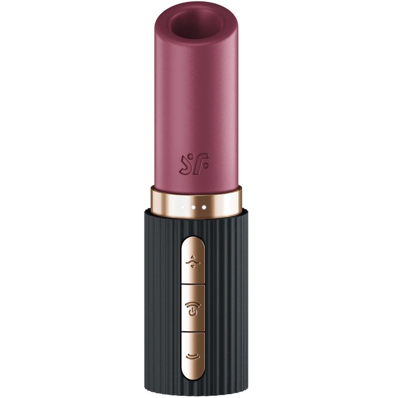 SATISFYER - DEEP KISS WAVE KLITORIS-STIMULATOR GRANAT / SCHWARZ