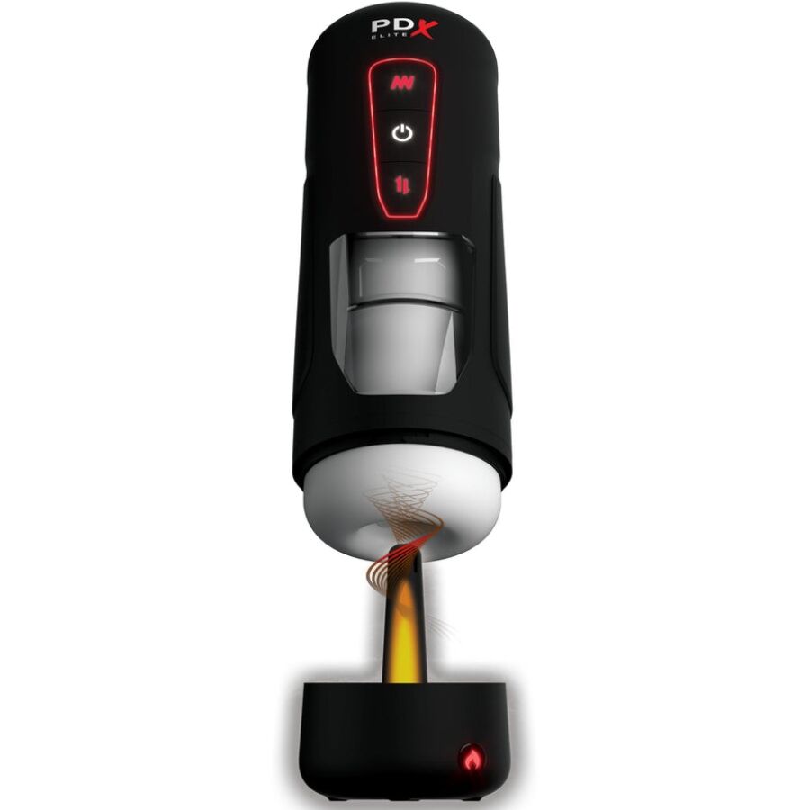 PDX ELITE - MILK ME HOTTER AUTOMATISCHER MASTURBATOR MIT STOSS- UND WÄRMEEFFEKTVIBRATION
