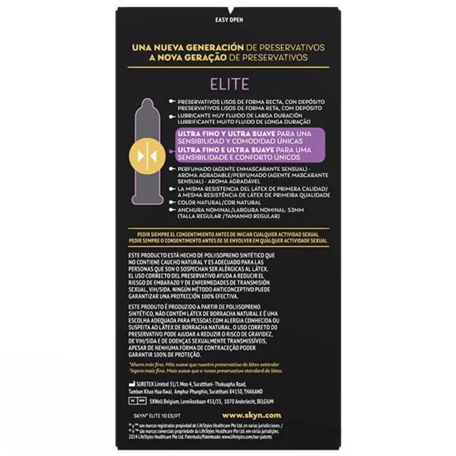 SKYN - ELITE ULTRADÜNNE KONDOME 10 EINHEITEN