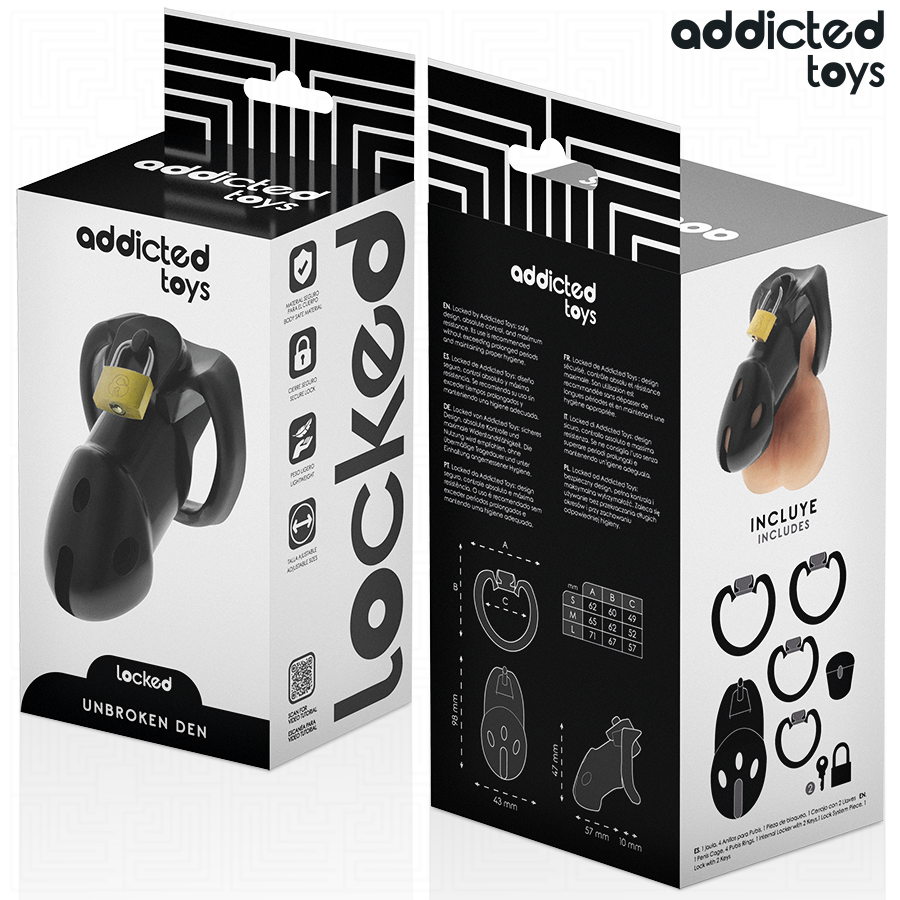 ADDICTED TOYS LOCKED - UNBROKEN DEN PENISKÄFIG 9,8 CM