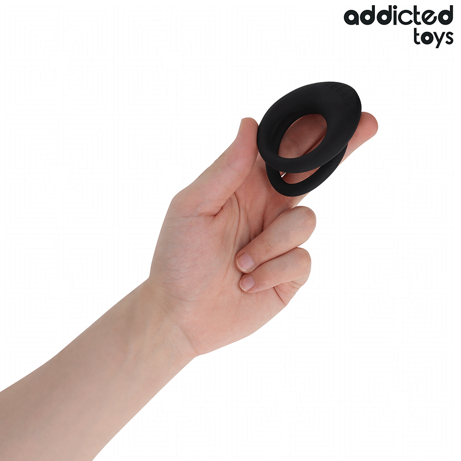 ADDICTED TOYS - DOPPELT STRUKTURIERTER PENISRING