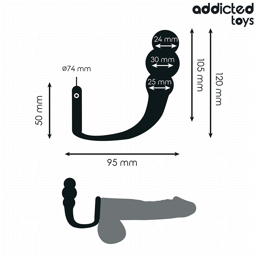 ADDICTED TOYS - ANALPLUG MIT RING MODELL 1