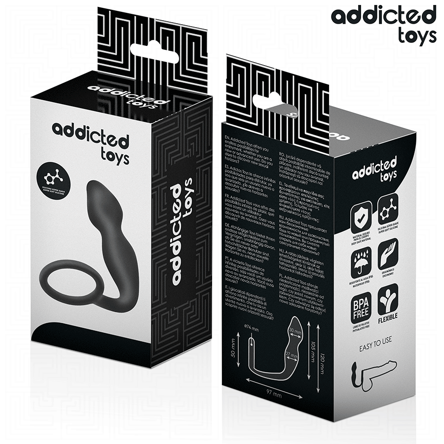 ADDICTED TOYS - ANALPLUG MIT RING MODELL 2