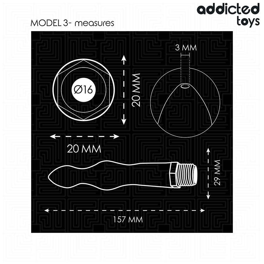 ADDICTED TOYS - ANAL CLEANER MIT UNIVERSALADAPTER MODELL 3