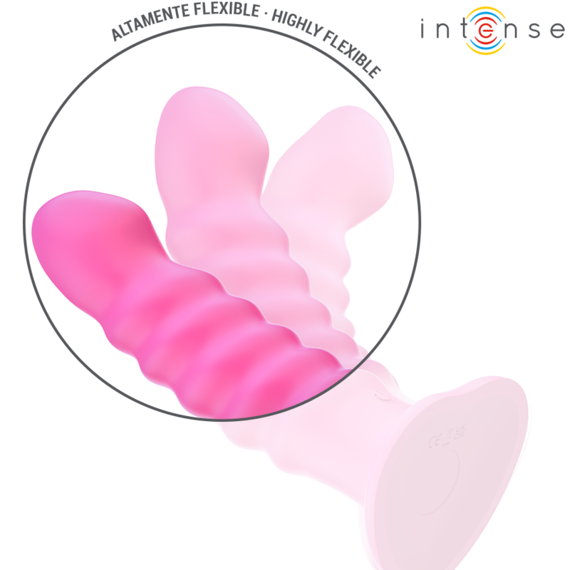 INTENSE - CINDY VIBRATOR GRÖSSE L SPIRALENDESIGN 10 VIBRATIONEN ROSA FERNBEDIENUNG