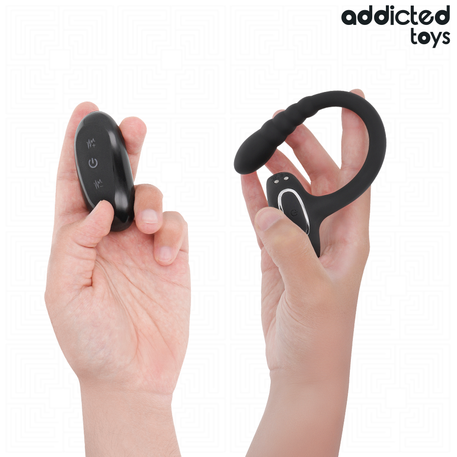 ADDICTED TOYS - P-SPOT VIBRIERENDER COCK RING MIT FERNBEDIENUNG