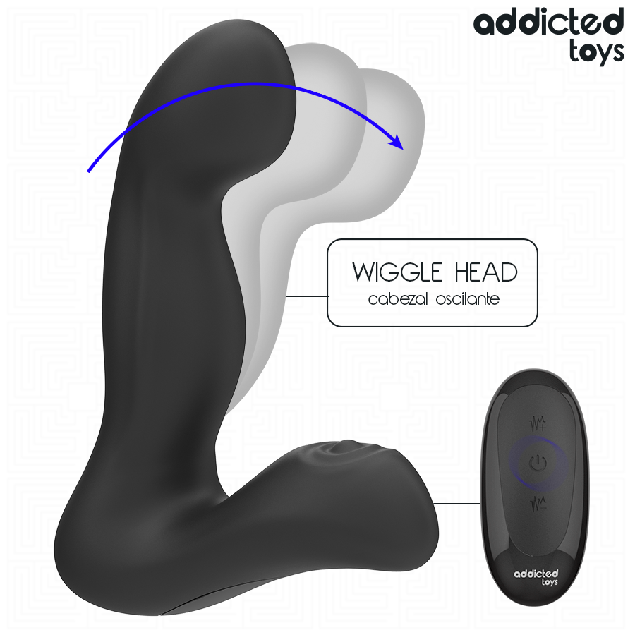ADDICTED TOYS – OSZILLIERENDER PROSTATAMASSAGEGERÄT MIT PULSATIONSMODUS-FERNBEDIENUNG