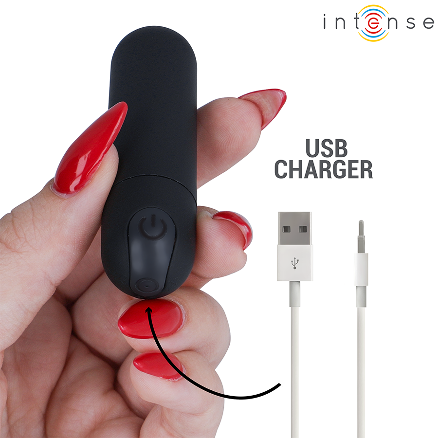 INTENSE - KAREN MINI WIEDERAUFLADBARER VIBRATIONSKUGEL SCHWARZ