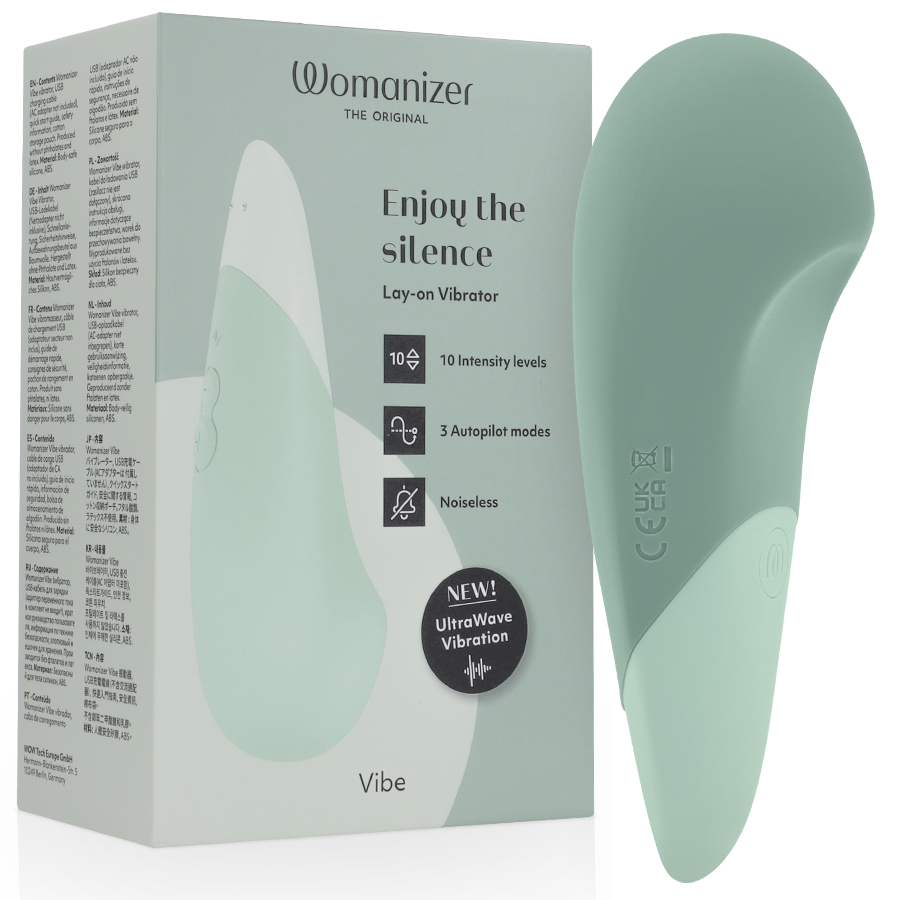 Womanizer – Vibe Lay-On Silent Vibrator Sage