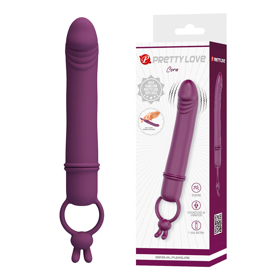 PRETTY LOVE - CORA VIBRATOR PENISFORM MIT WIDERSTANDSRING