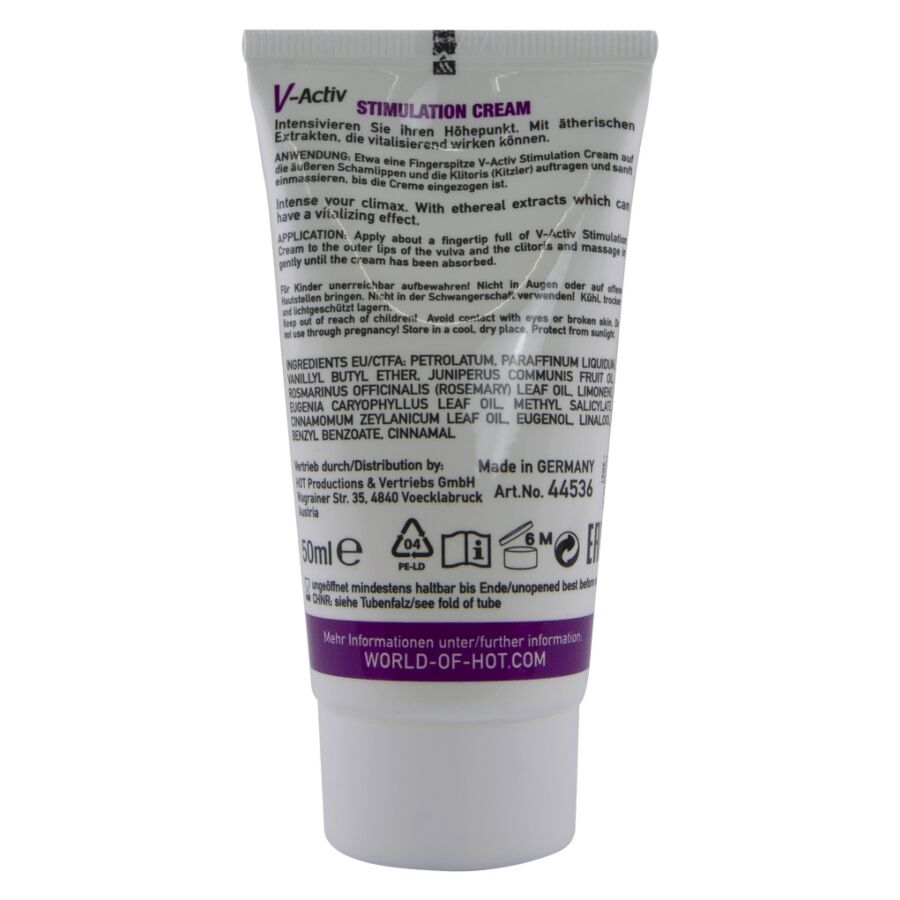 HOT - V-ACTIV STIMULATIONSCREME FÜR FRAUEN 50 ML