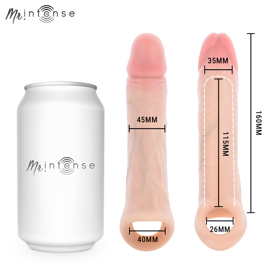 MR INTENSE - ARNOLD L ULTRA-REALISTISCHER VIBRIERENDER PENISSÄULE MIT FERNBEDIENUNG 16 CM -Ø- 4,5 CM