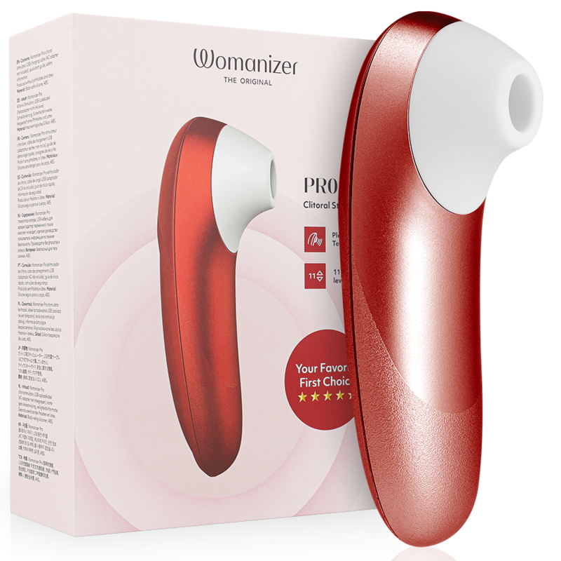 Womanizer – Pro Vibrant Klitoralstimulator Burgunder