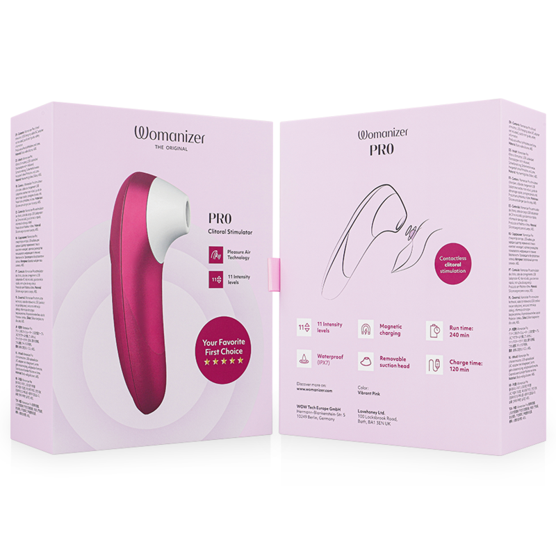 Womanizer – Pro Vibrant Klitoralstimulator Pink