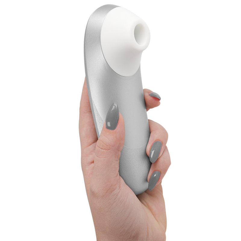 Womanizer – Pro Vibrant Klitoralstimulator Silbergrau