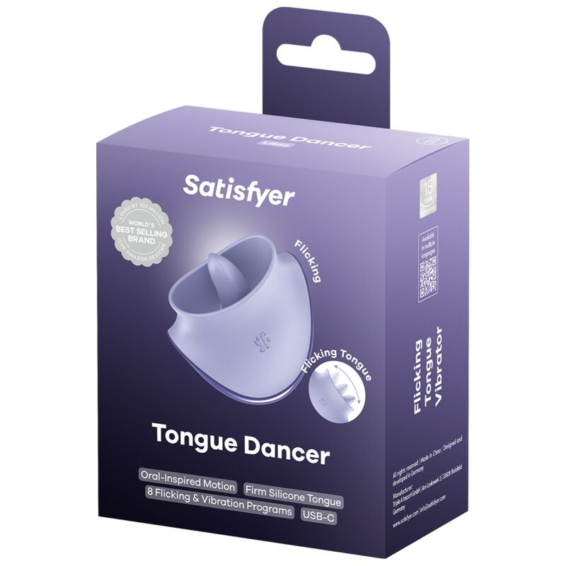 SATISFYER - TONGUE DANCER KLITORALSTIMULATOR MIT VIBRATION UND PULSATIONEN LILAC