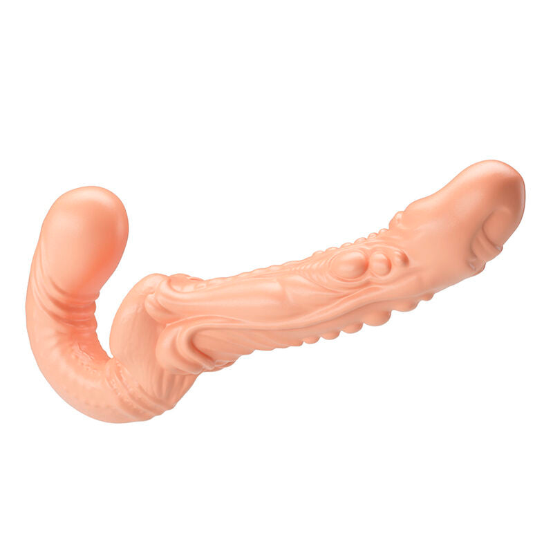 BAILE - EMMA TEXTURED DOUBLE PENETRATION STRAP-ON FLESH