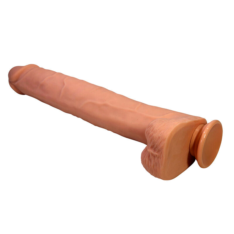 PRETTY LOVE - PAT FLEXIBLER REALISTISCHER DILDO MIT SAUGNAPF 40 CM -Ø- 6 CM