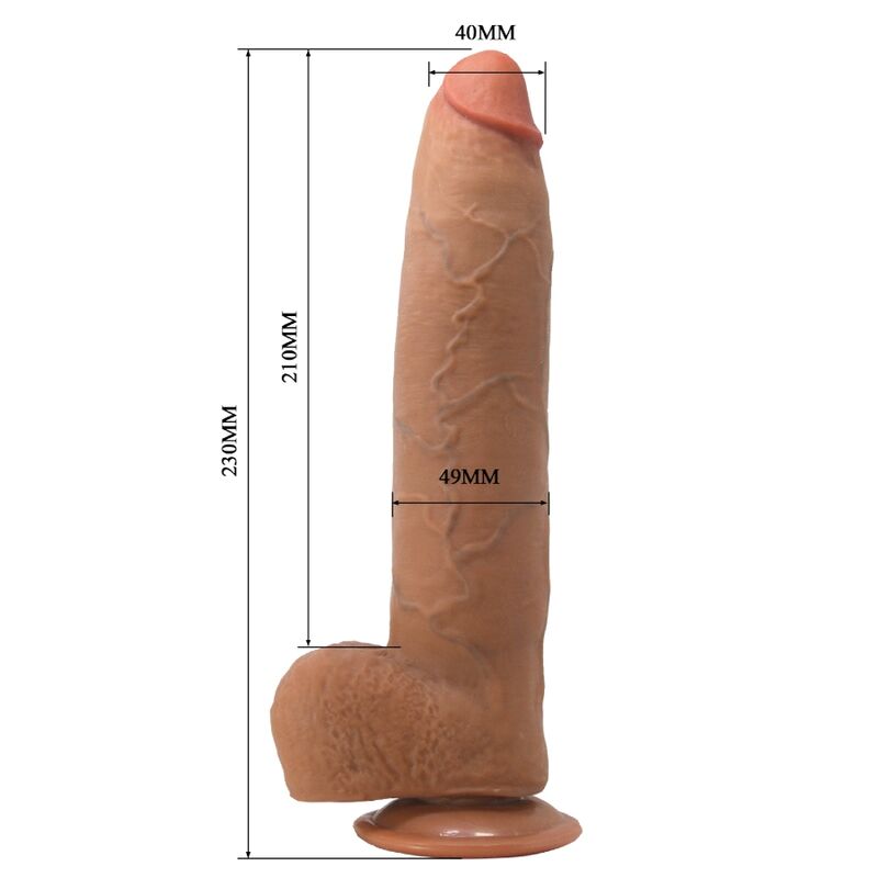 PRETTY LOVE - EVANDER FLEXIBLER REALISTISCHER DILDO MIT SAUGNAPF 23 CM -Ø- 4.9 CM