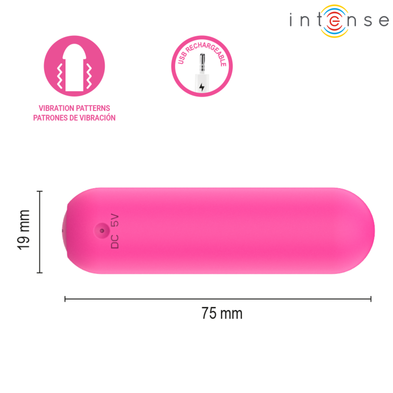INTENSE - JUDY WIEDERAUFLADBARER VIBRATIONSKUGEL MIT FERNBEDIENUNG PINK