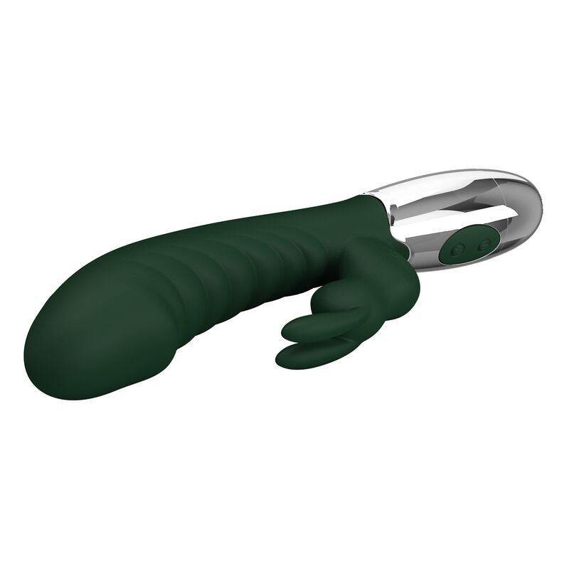 PRETTY LOVE - NAUGHTY BUNNY KANINCHEN-VIBRATOR MIT 30 FUNKTIONEN, USB-AUFLADBAR, GRÜN
