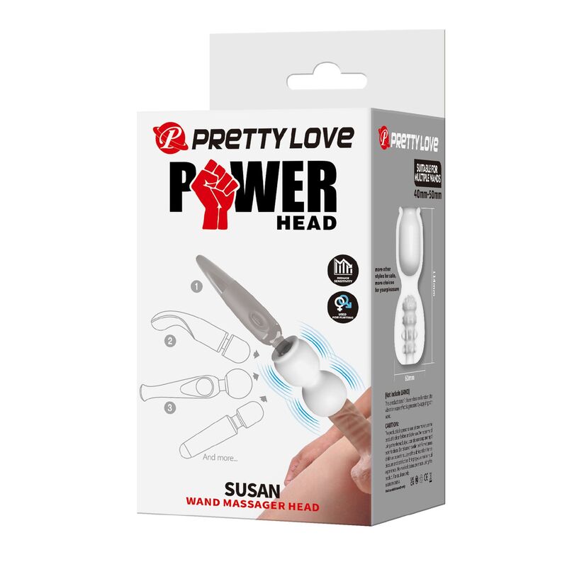 PRETTY LOVE – SUSAN POWER HEAD WAND MASSAGEAUFSATZ Ø 6,5 CM
