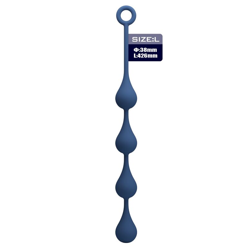 MR PLAY – BLAUE SILIKON-ANALPOLSTER, GRÖSSE L (42,6 CM)