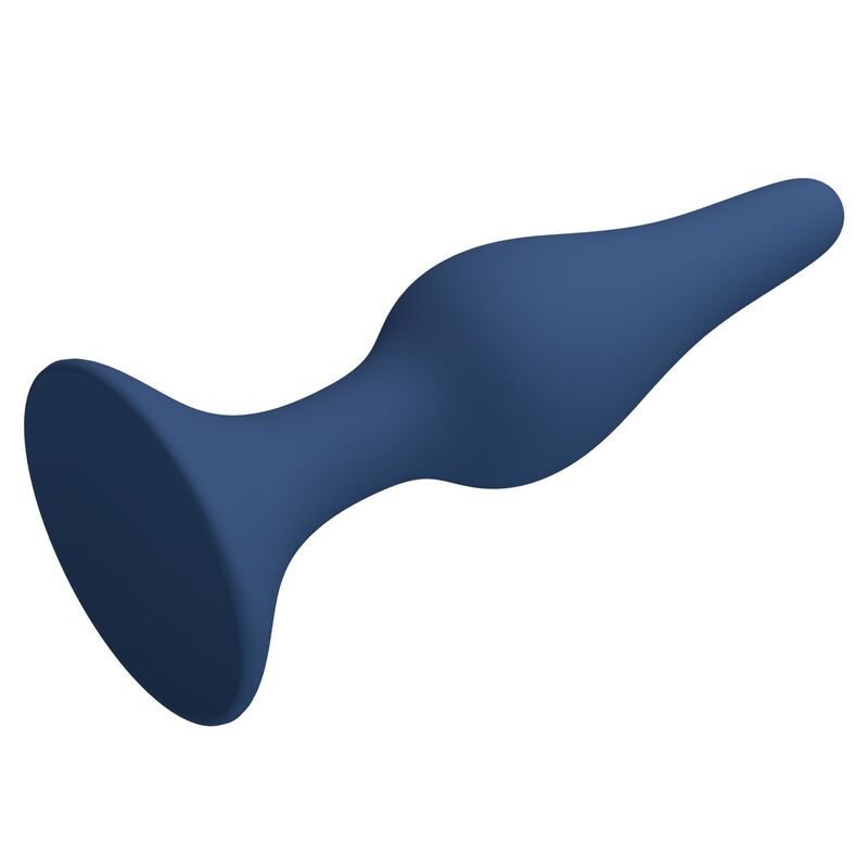 MR PLAY - KONISCHER SILIKON-ANALPLUG, BLAU, XL