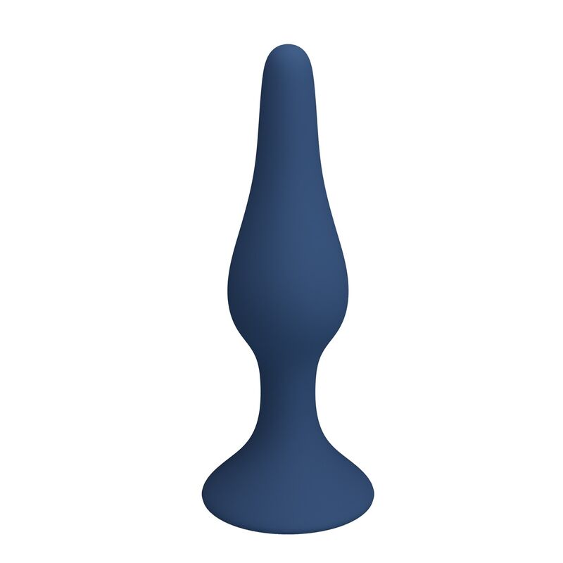 MR PLAY - SCHLANKER SILIKON-ANALPLUG BLAU L