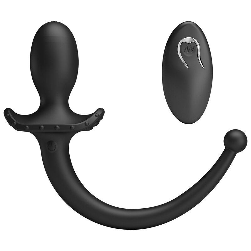 MR PLAY – KABELLOSER ANAL- UND PERINEUM-VIBRATOR MIT FERNBEDIENUNG, SCHWARZ