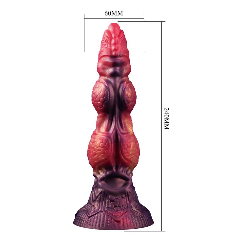 POWER MONSTERS – SAVAGE BEASTLORD DREIFARBIGER FANTASY-SILIKONDILDO 24 CM Ø 5 CM